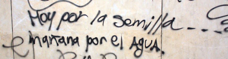 Graffiti på en vägg i Bogotá